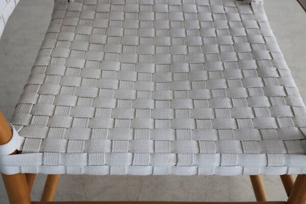 Chaise en bambou danoise vintage