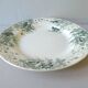 Round dish Sarreguemines, bird décor, model Snow, 1900