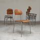 Lot of 24 chairs school chairs industrial style ex Czechoslovakia 1950