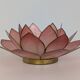 Mother-of-pearl flower candle holders