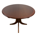 Mid-Century Retro Vintage Teak Round Extending Dining Table by Nathan 1960