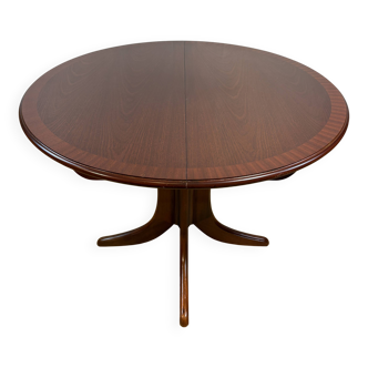Mid-Century Retro Vintage Teak Round Extending Dining Table by Nathan 1960