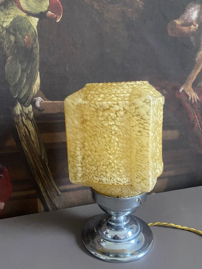 1950s glass lamp