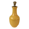 Pied de lampe porcelaine jaune
