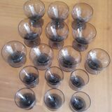 Art Deco type glass set - 50s