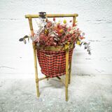 Rattan and fabric worker