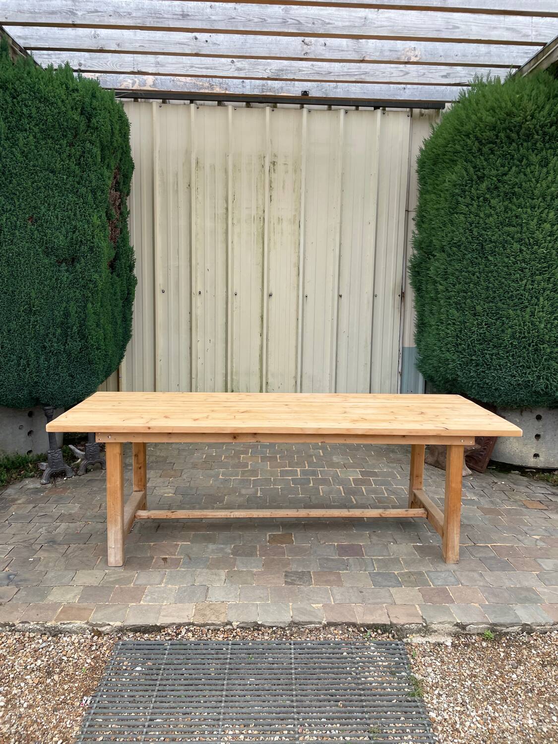 Table de ferme ancienne sapin 10 personnes