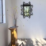 Brutalist wrought iron mirror 1940