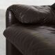 Leather Maralunga Lounge Chair and Ottoman by Vico Magistretti for Cassina