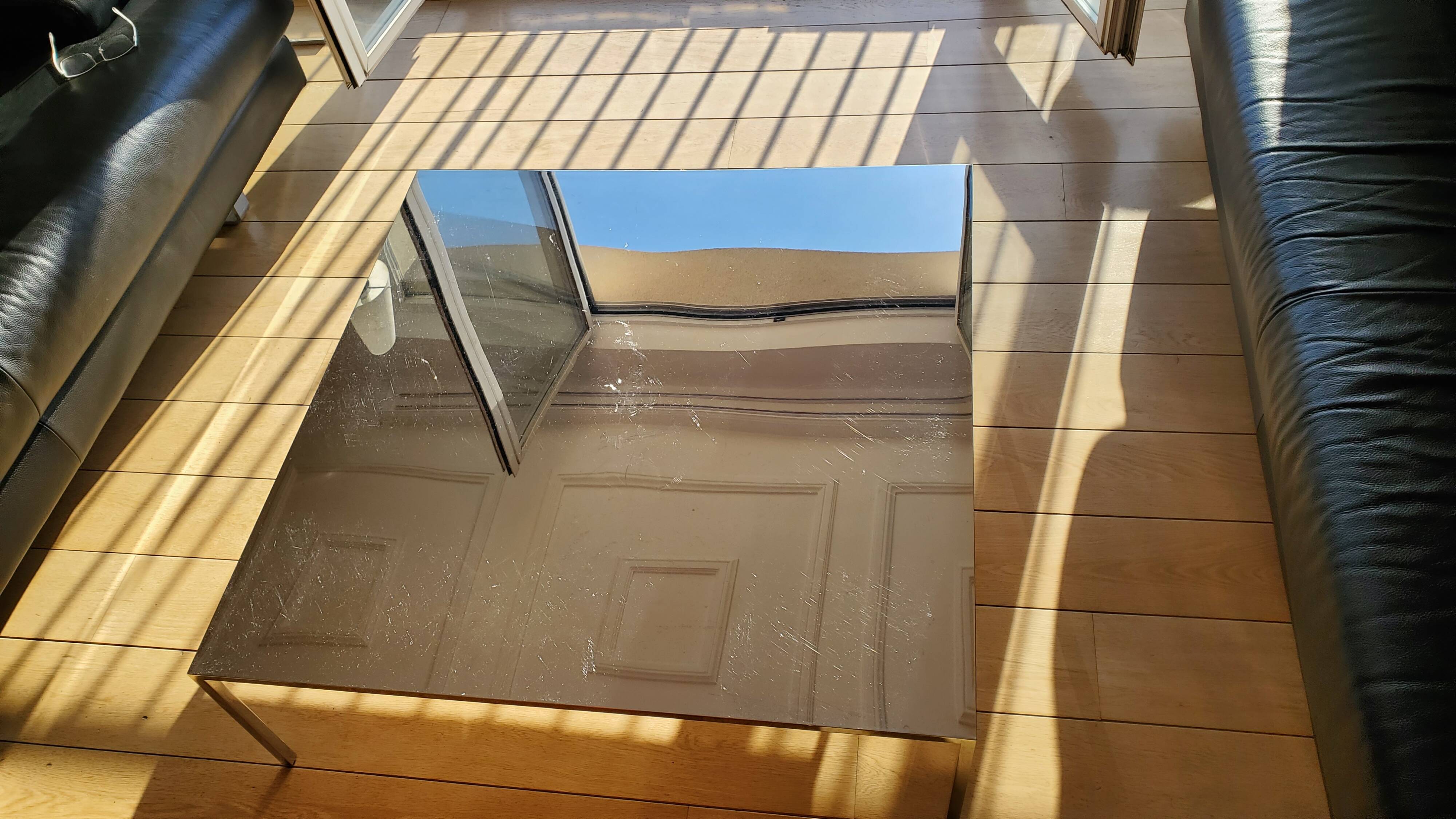 Steel coffee table, year 2004