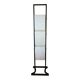 Vintage Arlus totem floor lamp from the 1950s, made of steel and plexiglass.