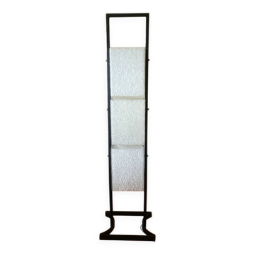 Vintage Arlus totem floor lamp from the 1950s, made of steel and plexiglass.