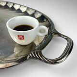 Large silver-plated platter by Ricci Alessandria, 1960s.