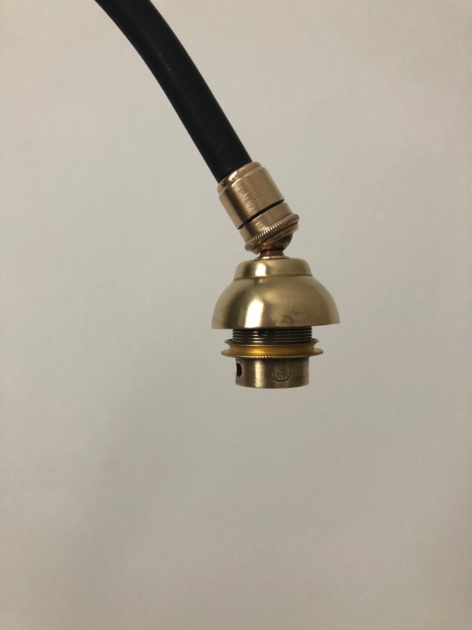 Tripod floor lamp and magazine door 1950