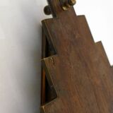 Plateau losange bois & laiton