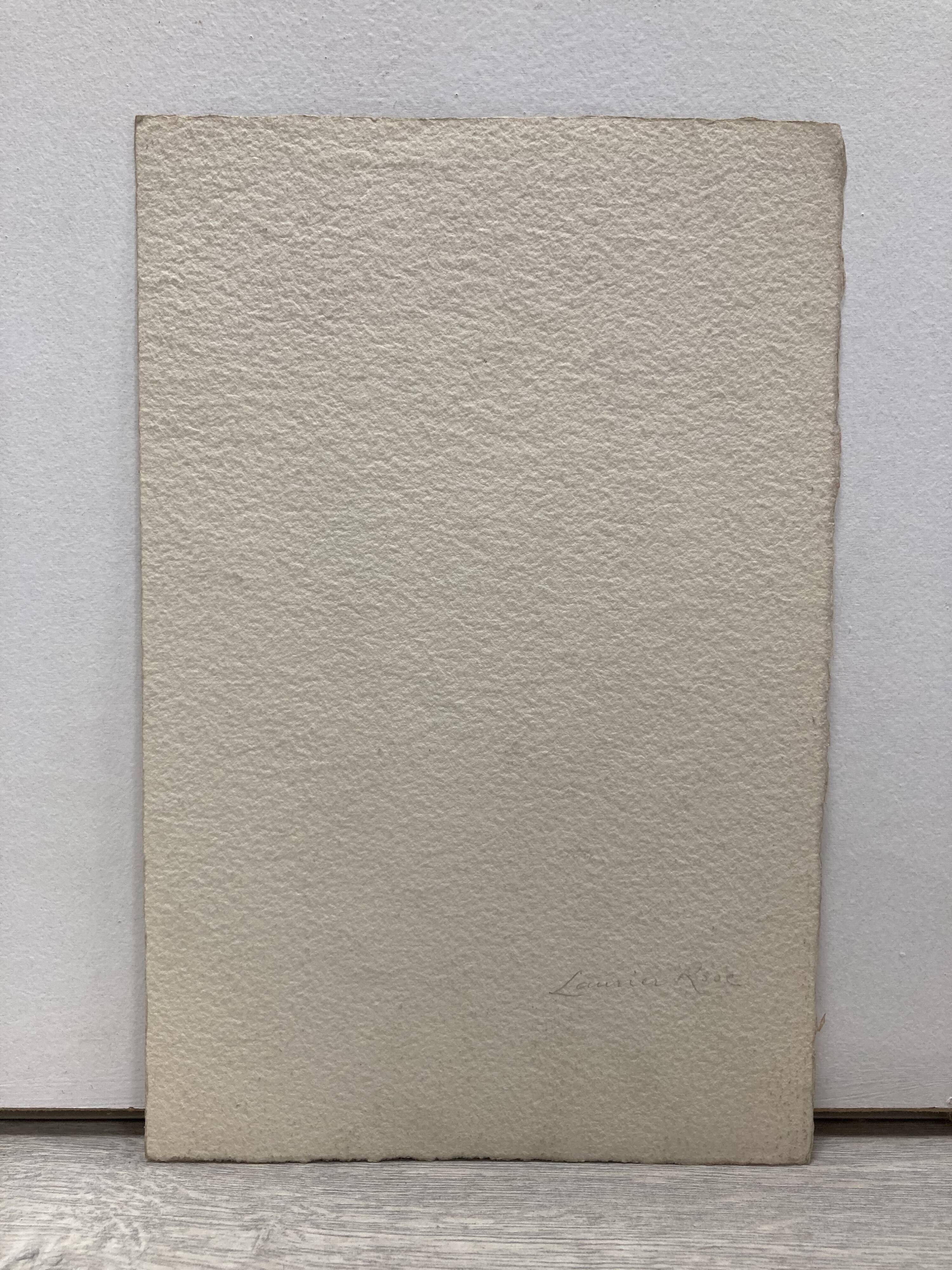 Signed watercolor with oleander flowers