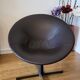 Christophe Pillet armchair by Zanotta in brown leather, modern Italy.