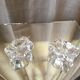 Duo of daum crystal salters in their original box