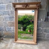 Carved wooden mirror, 168x112 cm
