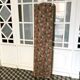 Paravent ancien bois et tissu fleuri