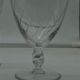 4 verres à vin  ou eau en cristal gravé