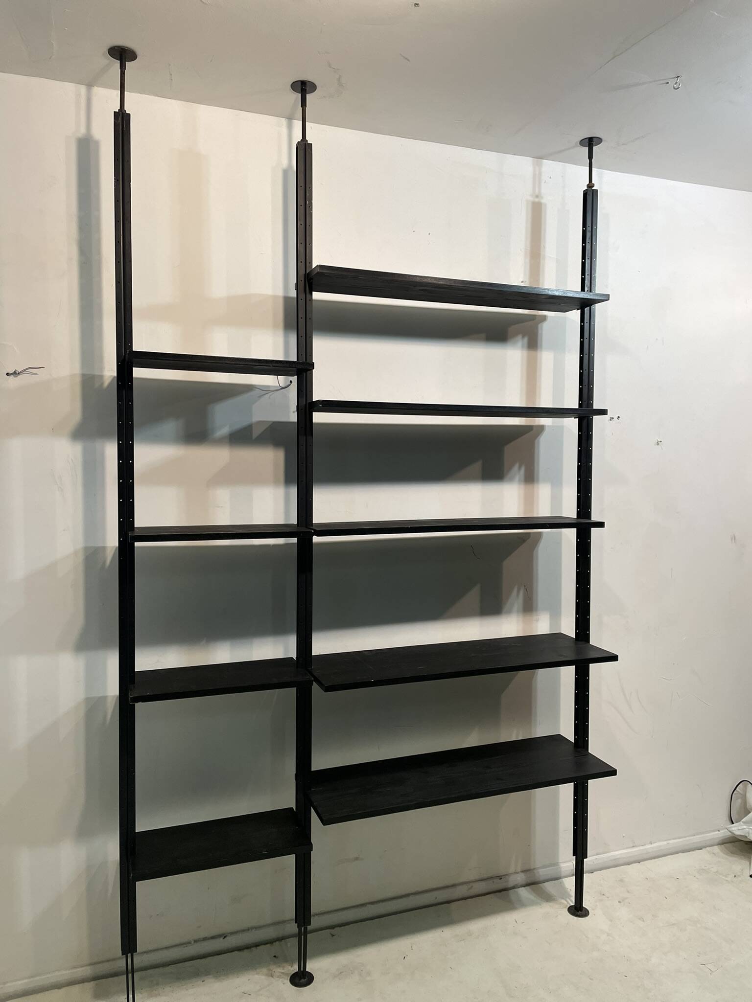 Wall Library or Floor/Ceiling in black wood