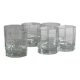 Set of 6 thick octagonal water glasses