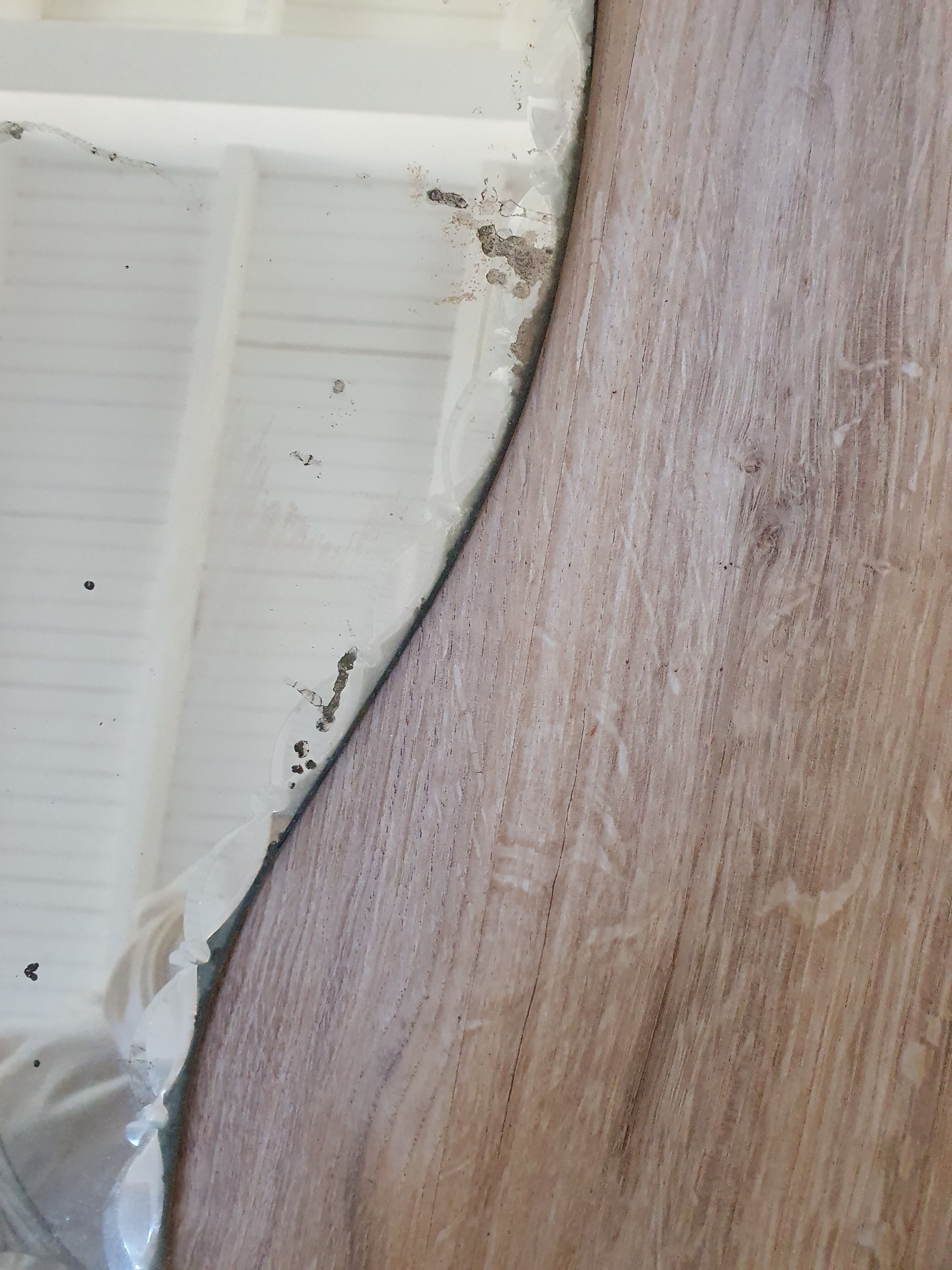 Vintage mirror beveled