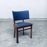 Set of Art Deco Curved Back Side Chairs, France, 1930s