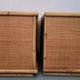 Pair of bedside tables in rattan bamboo and vintage canning Dal vera