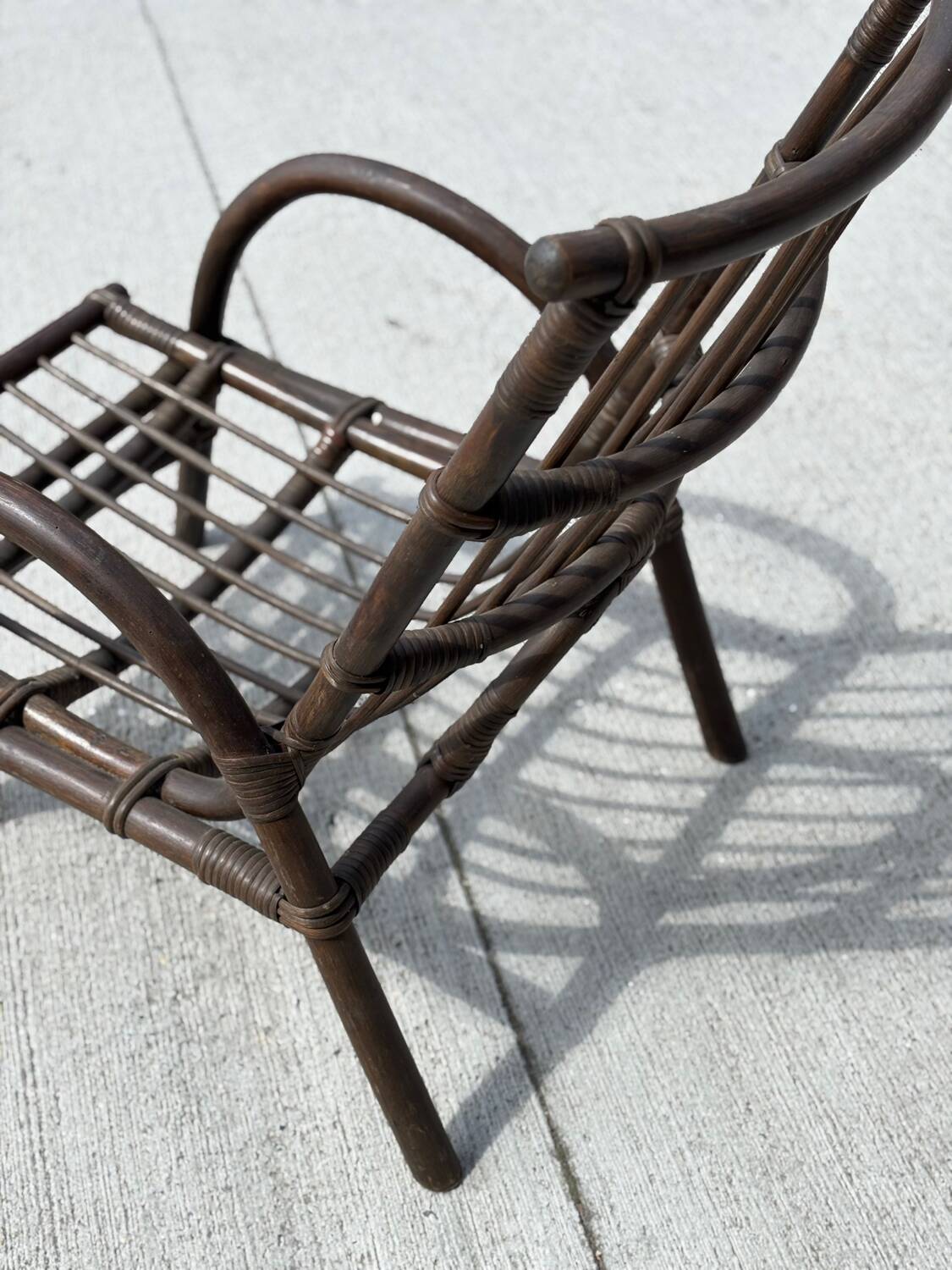 Bamboo armchair from the 70s