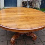 Extensible Napoleon III table in walnut, late 19th century.