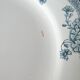Set of 6 flat plates, Saint Amand model Suzanne, floral decoration