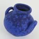 Mid century vase hartwig heyne hoy fat lava intense blue