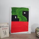 Signed abstract painting