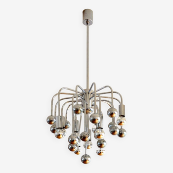 Sputnik space age chandelier 9 lights 1970s