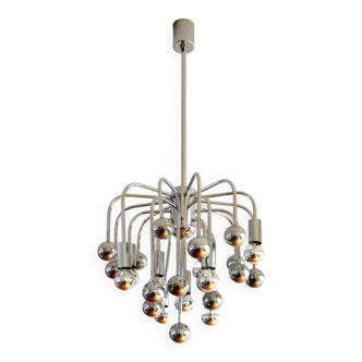 Sputnik space age chandelier 9 lights 1970s