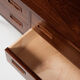 Midcentury Danish low chest of 2x2 drawers in rosewood by Hundevad 1960s