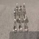 6 silver-plated metal snail forks by silversmith Ercuis, laurel wreath LXVI