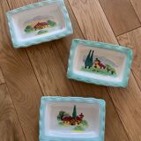 Set of 3 Cerenne Vallauris ramekins