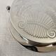 Silver coaster and holder, shell, 80s