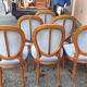 6 chaises à  médaillon Louis XVI