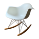 Rocking-chair Charles and Ray Eames white hull