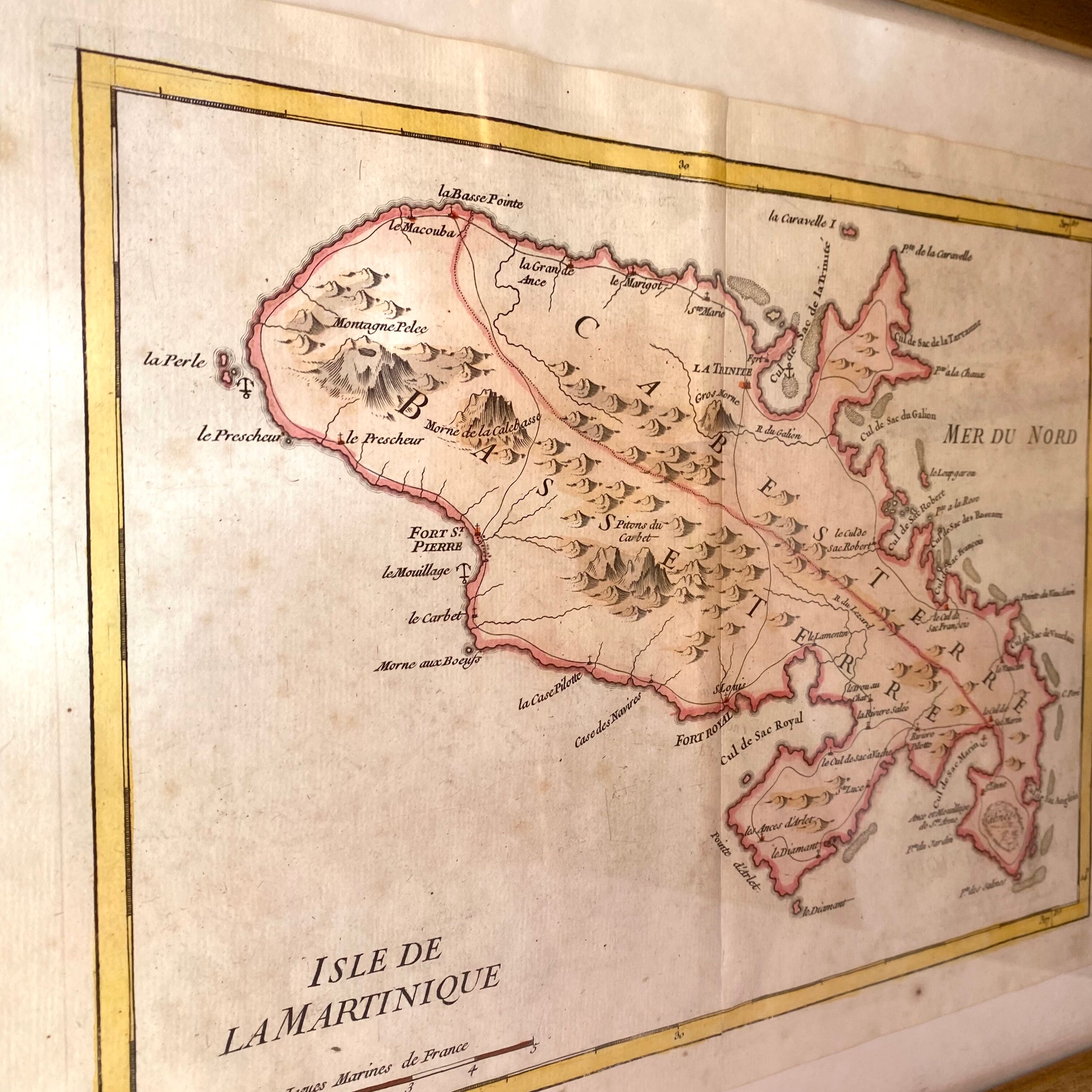 Old map Martinique