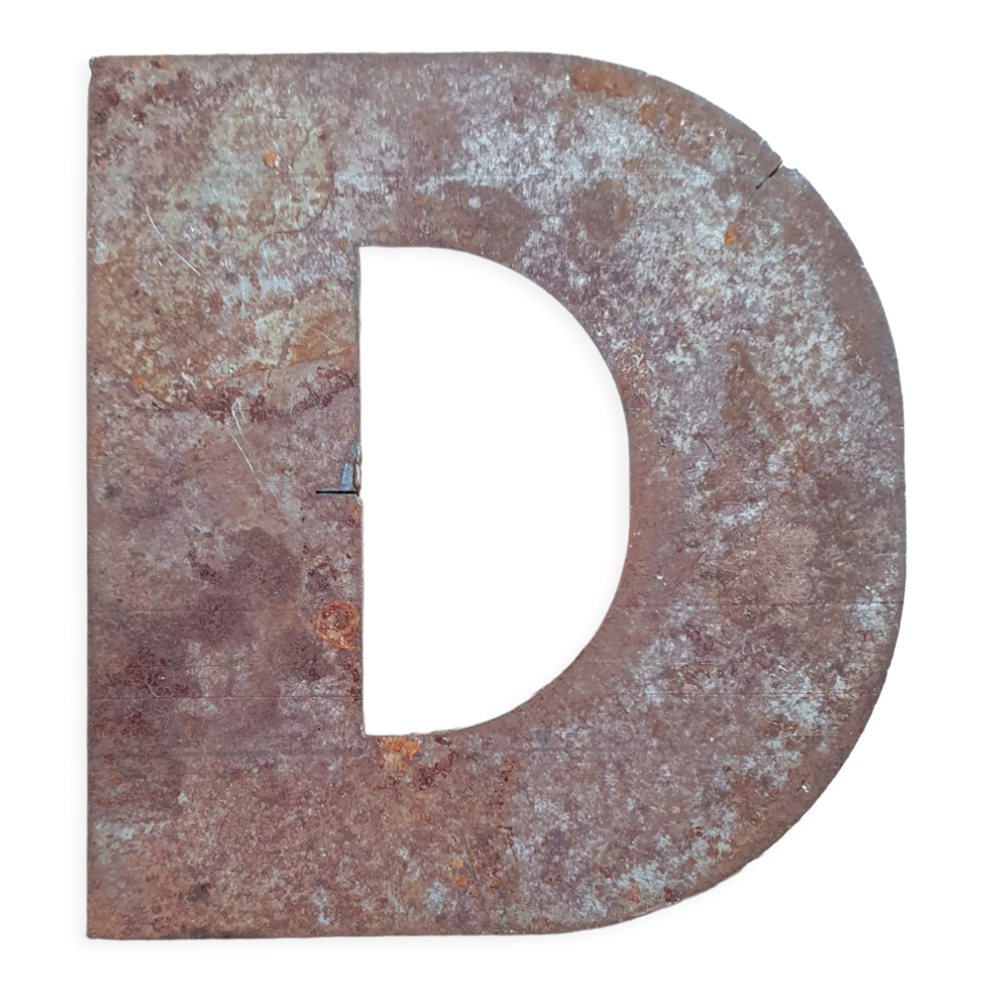 Metal letter D