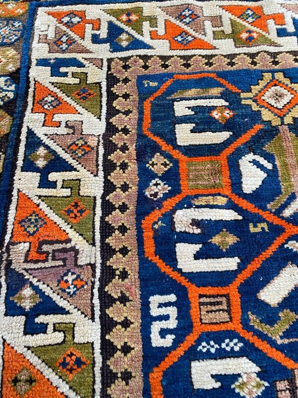 Kazak old Caucasian carpet 98x135 cm