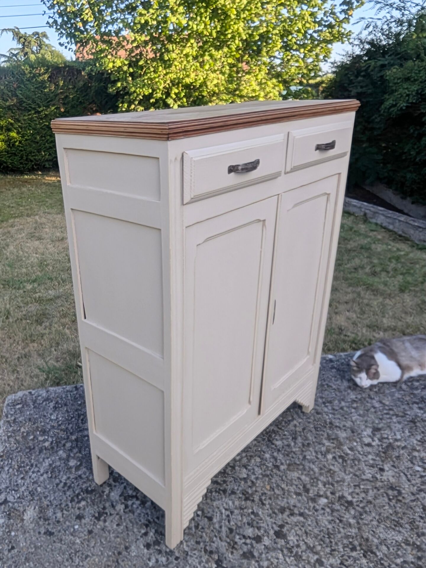 Parisian High Buffet 1930s Art Deco Shabby Patina