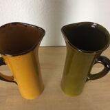 Pair of vases or pitcher Gladys by Claude Paci, Vallauris