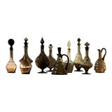 Art Deco Collection of 10 Sculptural Carafes Sweden 1920s