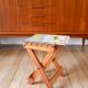 Petit tabouret en bois pliant, 1970